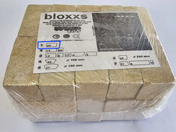 M-10 (Pal.1) SandsteinQuader - Masse 25 x 25 x 50mm 2