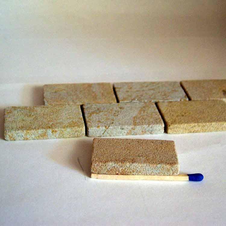 M-03(G) Gehwegplatten Sandstein - 40 x 25 x 6mm